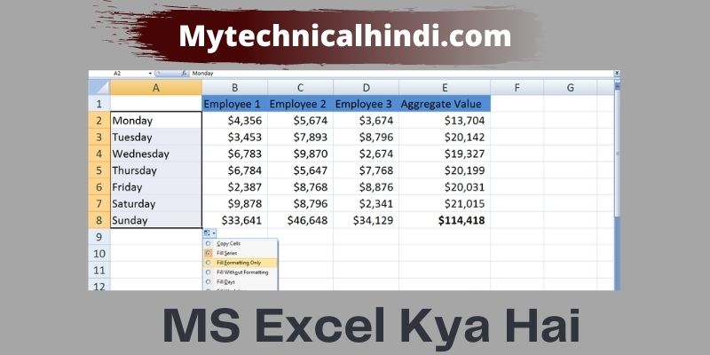 MS Excel kya hai
