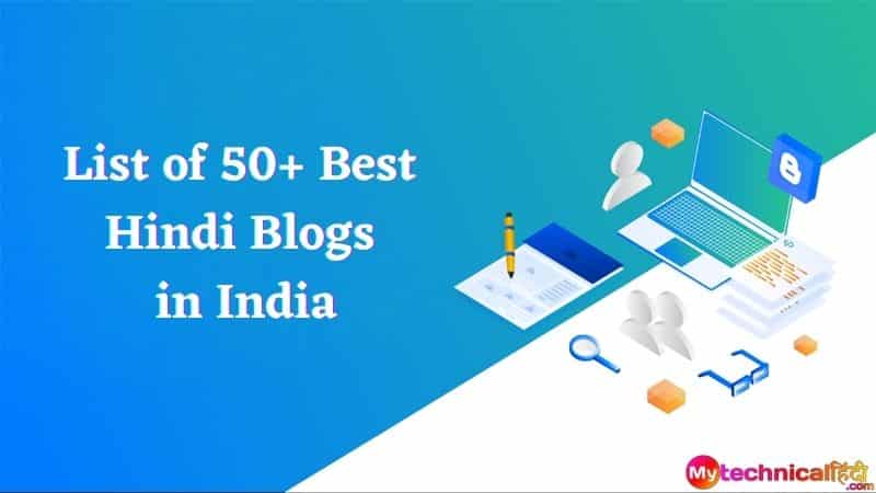 List of 50+ Best Hindi Blogs in India