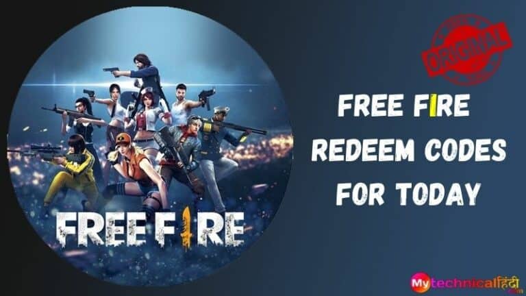 FREE FIRE Redeem Codes for Today - Free Fire Redeem Code, FF Redeem Code