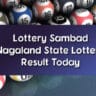 Lottery Sambad Nagaland State Lottery Result Today