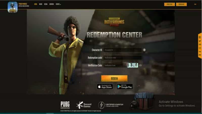 PUBG Redemption Center