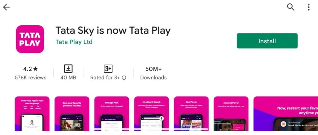 Tata Sky TV