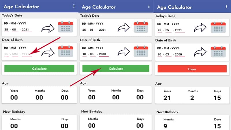 Mobile se Age Calculate kaise kare