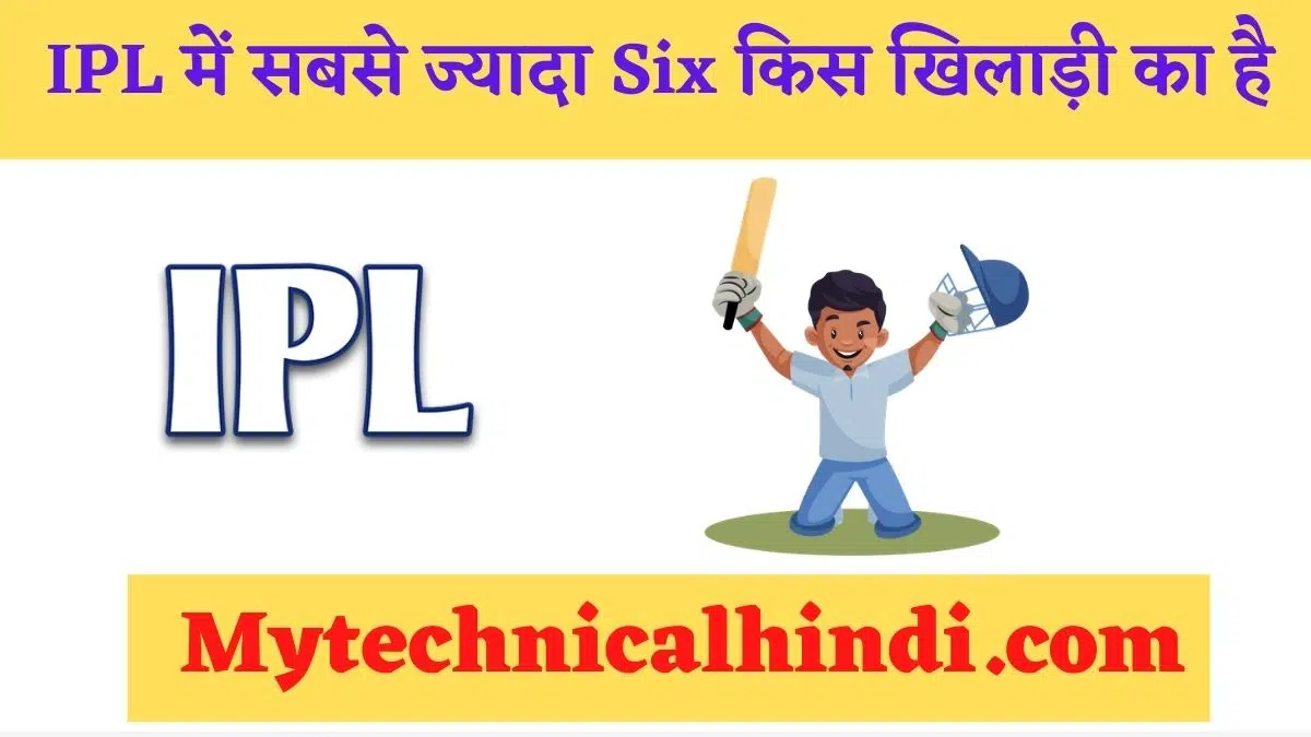 IPL 2025 Me Sabse Jyada Six List
