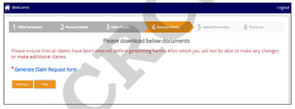 Submit Claim & Download Document